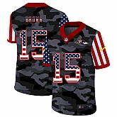Nike Baltimore Ravens 15 Brown 2020 USA Camo Salute to Service Limited Jersey zhua,baseball caps,new era cap wholesale,wholesale hats
